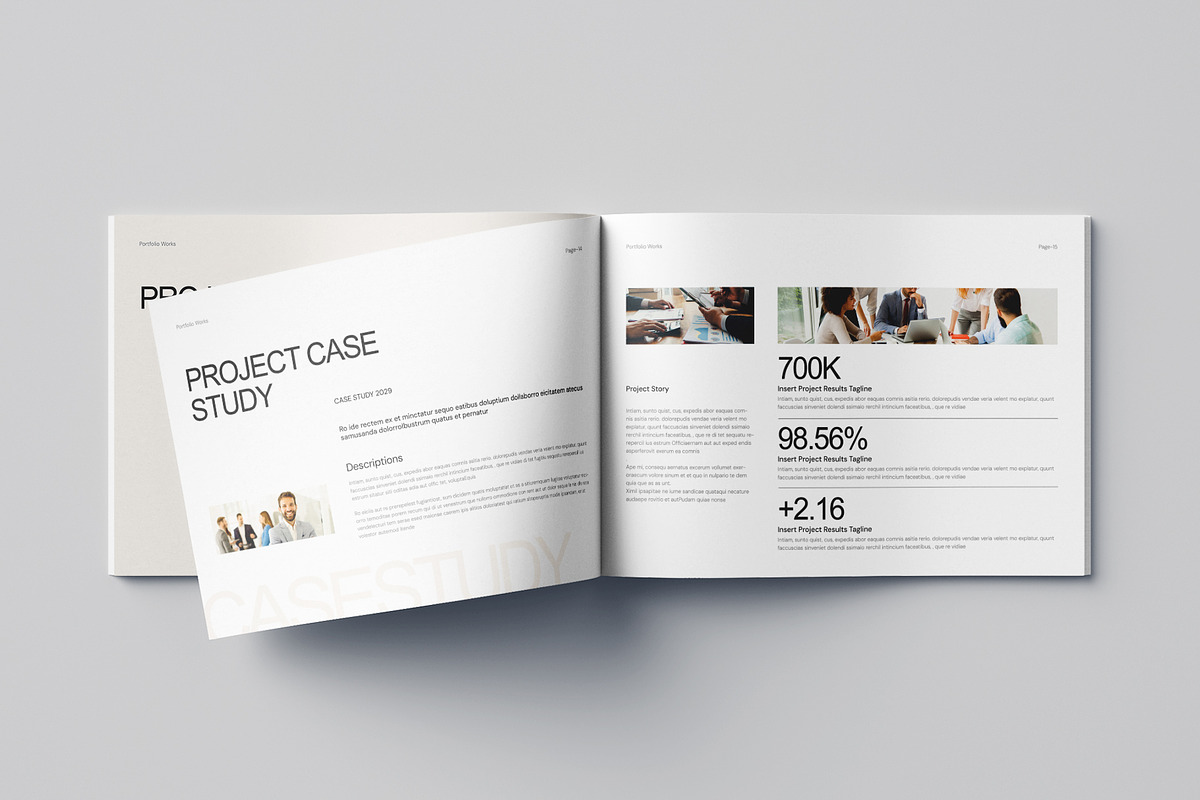 Portfolio Landscape Template, a Brochure Template by Pixelpick