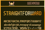 Straightforward font, a Font by weknow (Thumbnail 1 of 8)