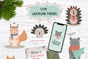 Christmas homes set, an Animal Illustration by Cozy pattern shop (Thumbnail 6 of 10)