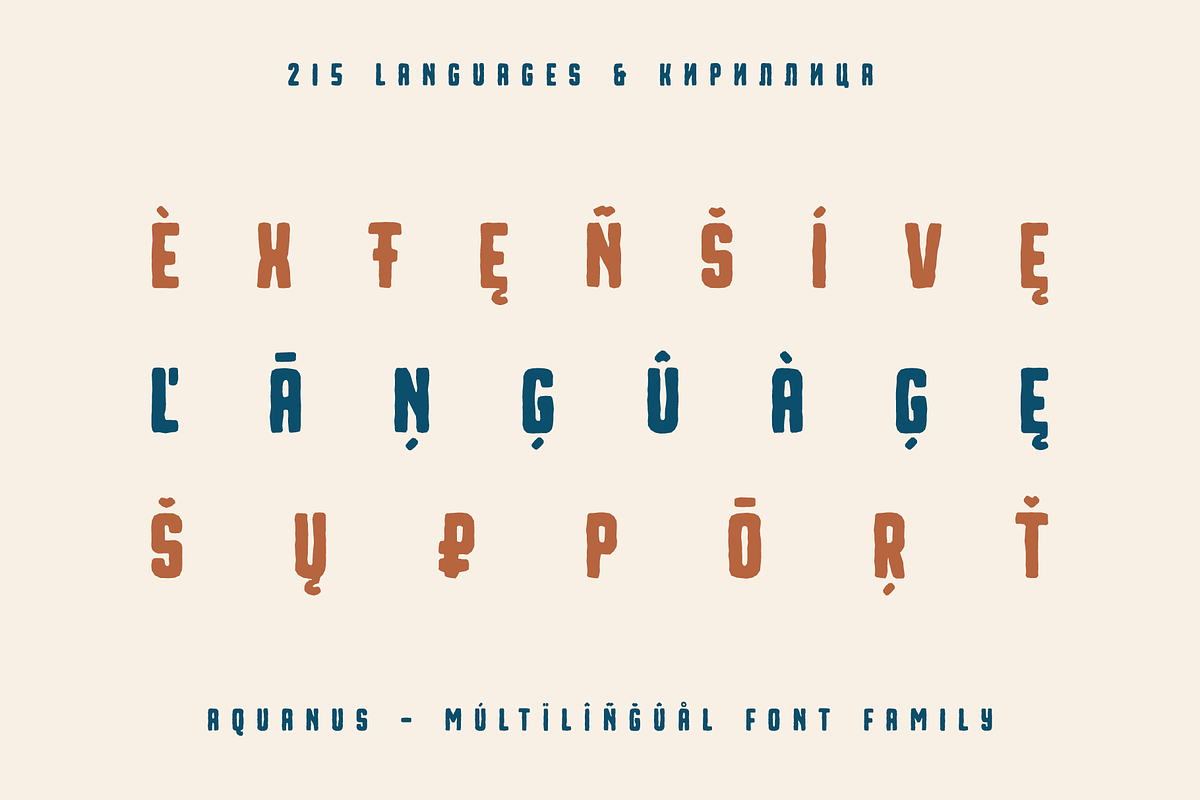 Aquanus - Bold Eroded Font Family, a Handwritten Font by alpercakici (Photo 8 of 14)