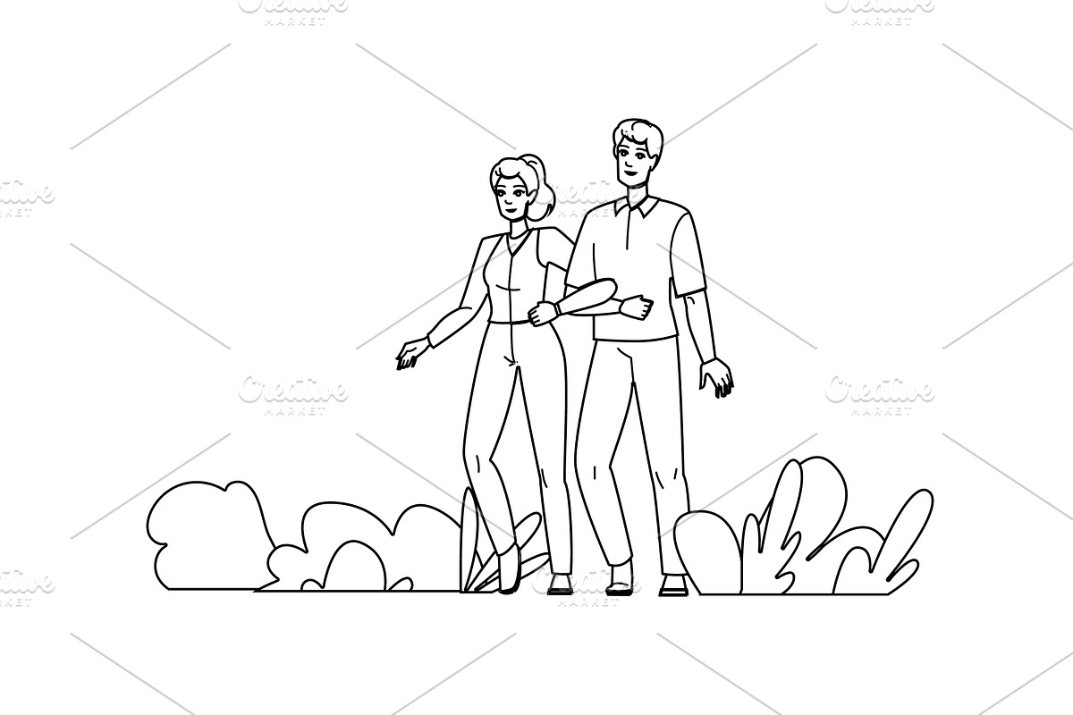 lifestyle nature walk vector, a Person Illustration by pikepicture