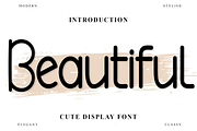 Beautiful, a Sans Serif Font by InermediaSTUDIO (Thumbnail 1 of 7)