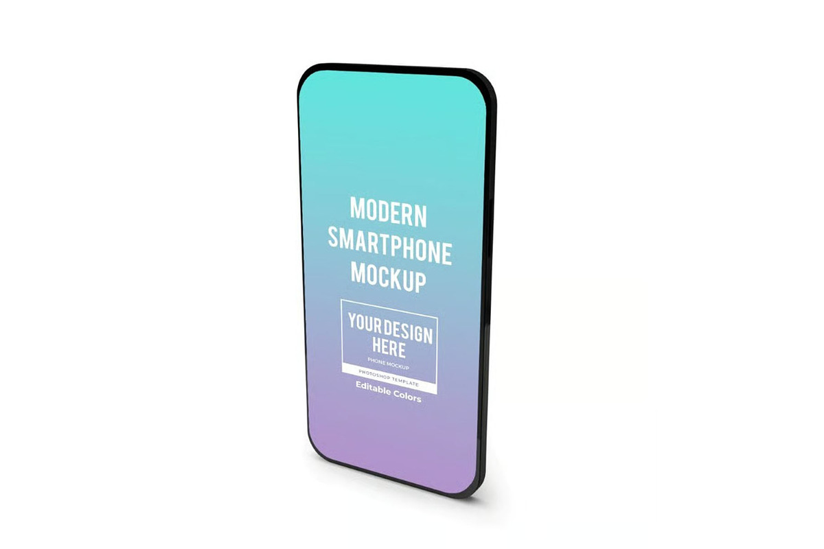 Modern Smartphone Mockup Template, an Android Mockup by DesignRushMarket (Photo 4 of 11)