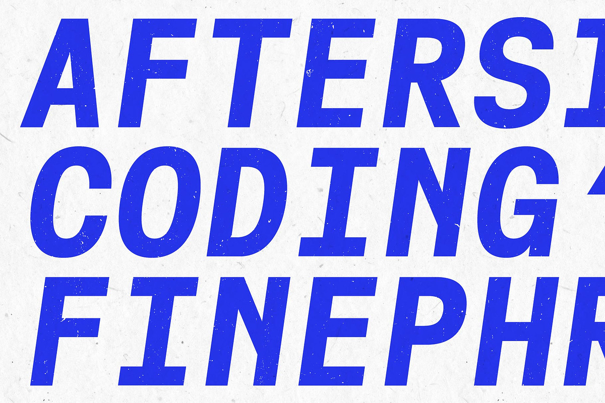 Cx Mono; 12 Fixed Width Fonts, a Sans Serif Font by Eko Bimantara (Photo 8 of 13)