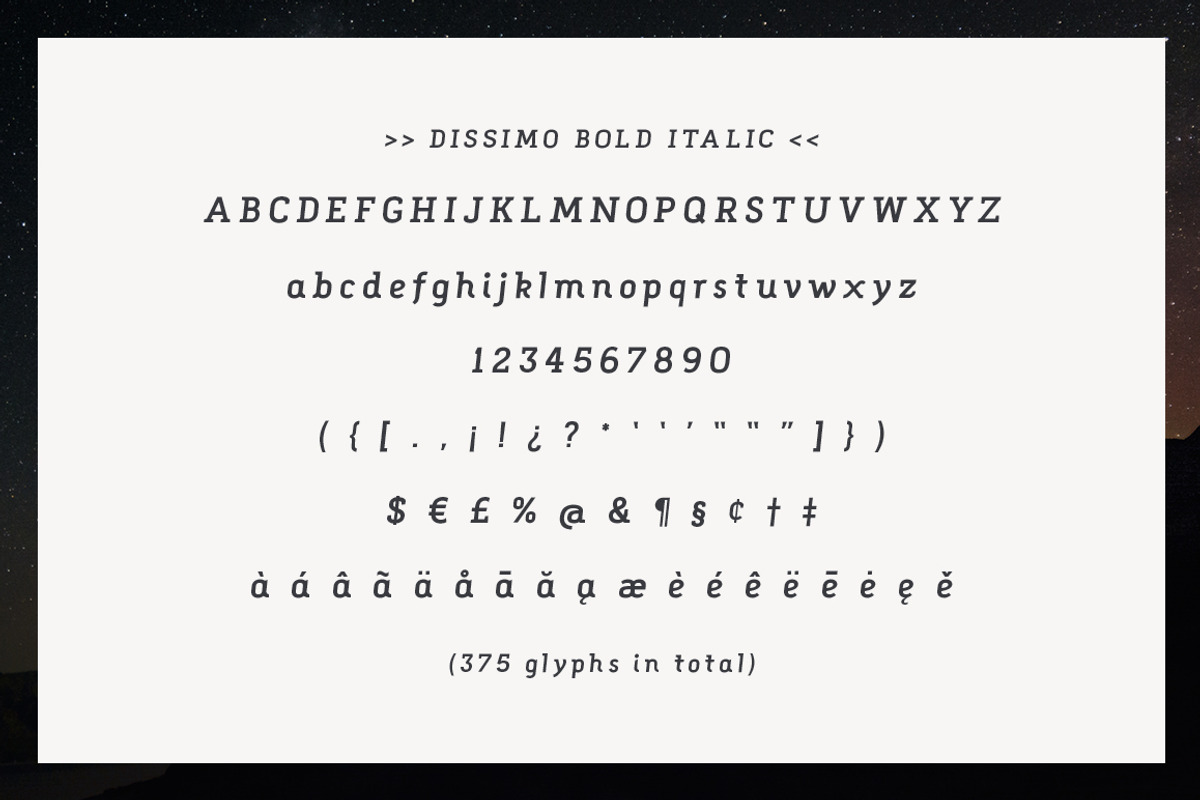 Dissimo Font Family (8 fonts) preview 7
