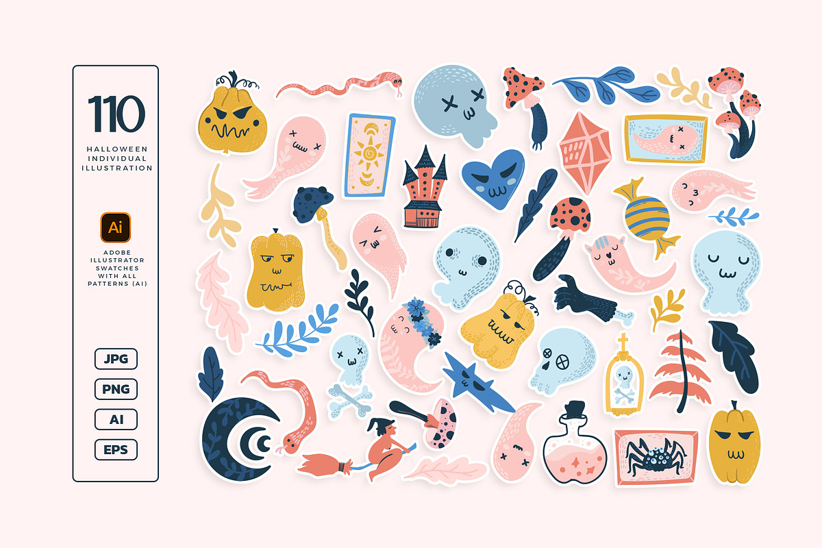 Halloween Pattern & Illustration, a Pattern Graphic by KetteCreate (Photo 8 of 10)