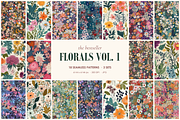 Bestseller Florals Vol. 1 Bundle, a Pattern Graphic by Ninterints (Thumbnail 1 of 12)