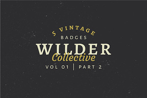 5 Vintage Badge Logos Vol 01 Part 2