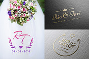 20 Minimalist Wedding Logos Vol1, a Branding & Logo Template by MockUpgrade (Thumbnail 2 of 3)