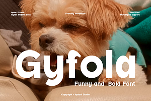 Gyfola - Cute & Funny Font, a Sans Serif Font by Iqsiart Studio
