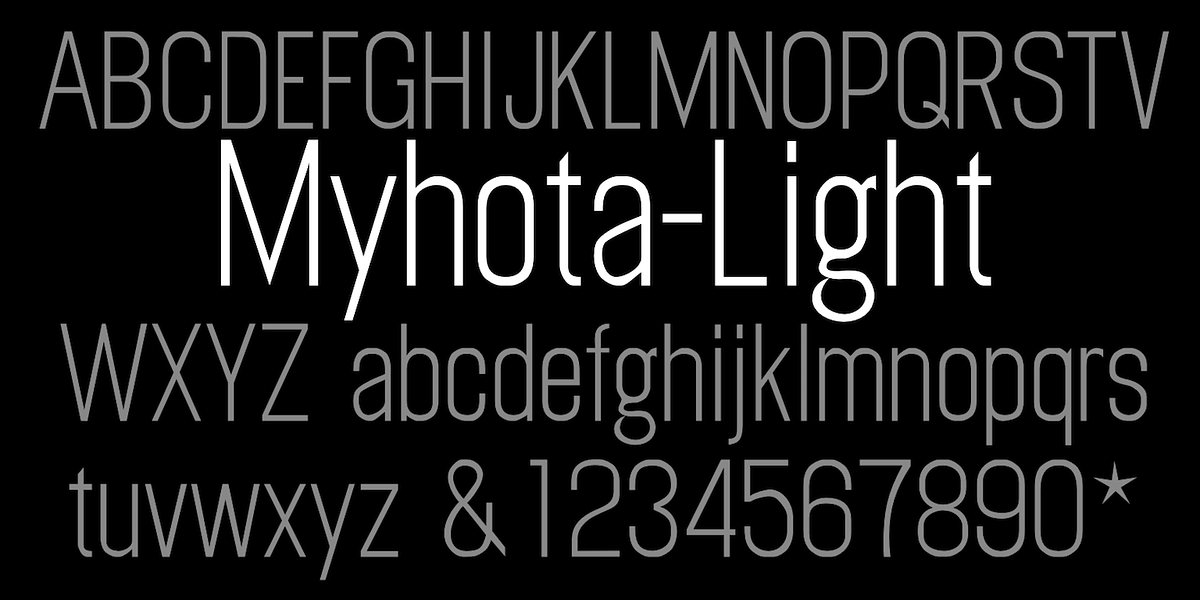 Myhota, a Sans Serif Font by Ingrimayne Type (Photo 9 of 9)