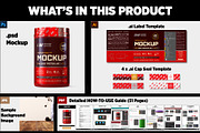 2lb Whey Protein Jar Mockup B2-Pro, a Packaging Mockup by Design Warlord (Thumbnail 14 of 16)