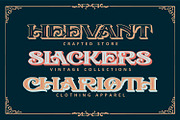 Cholair, a Symbol Font by Vintage Division (Thumbnail 5 of 15)
