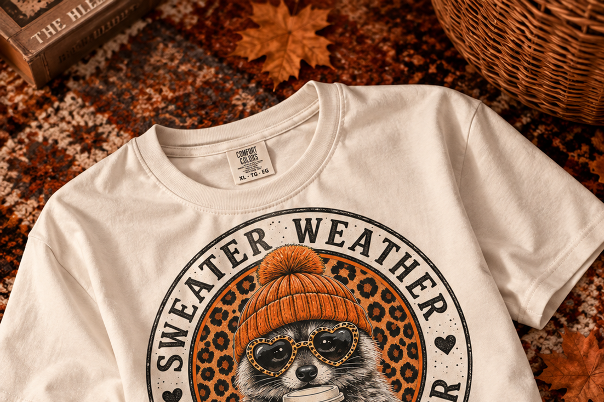 Fall Raccoon 16 PNG Cute Designs, an Animal Illustration by ElDesignState (Photo 11 of 21)