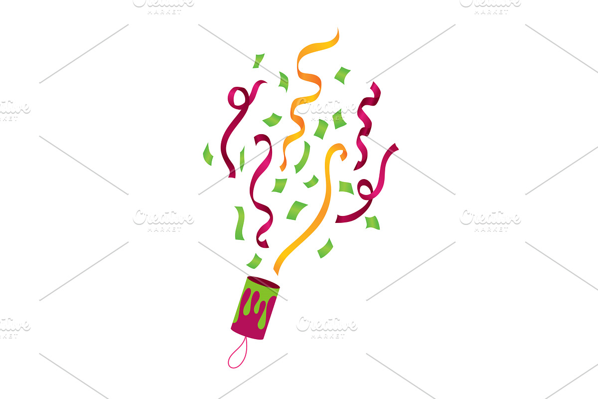 Party popper icon. Holiday, an Object Illustration by Things for designers