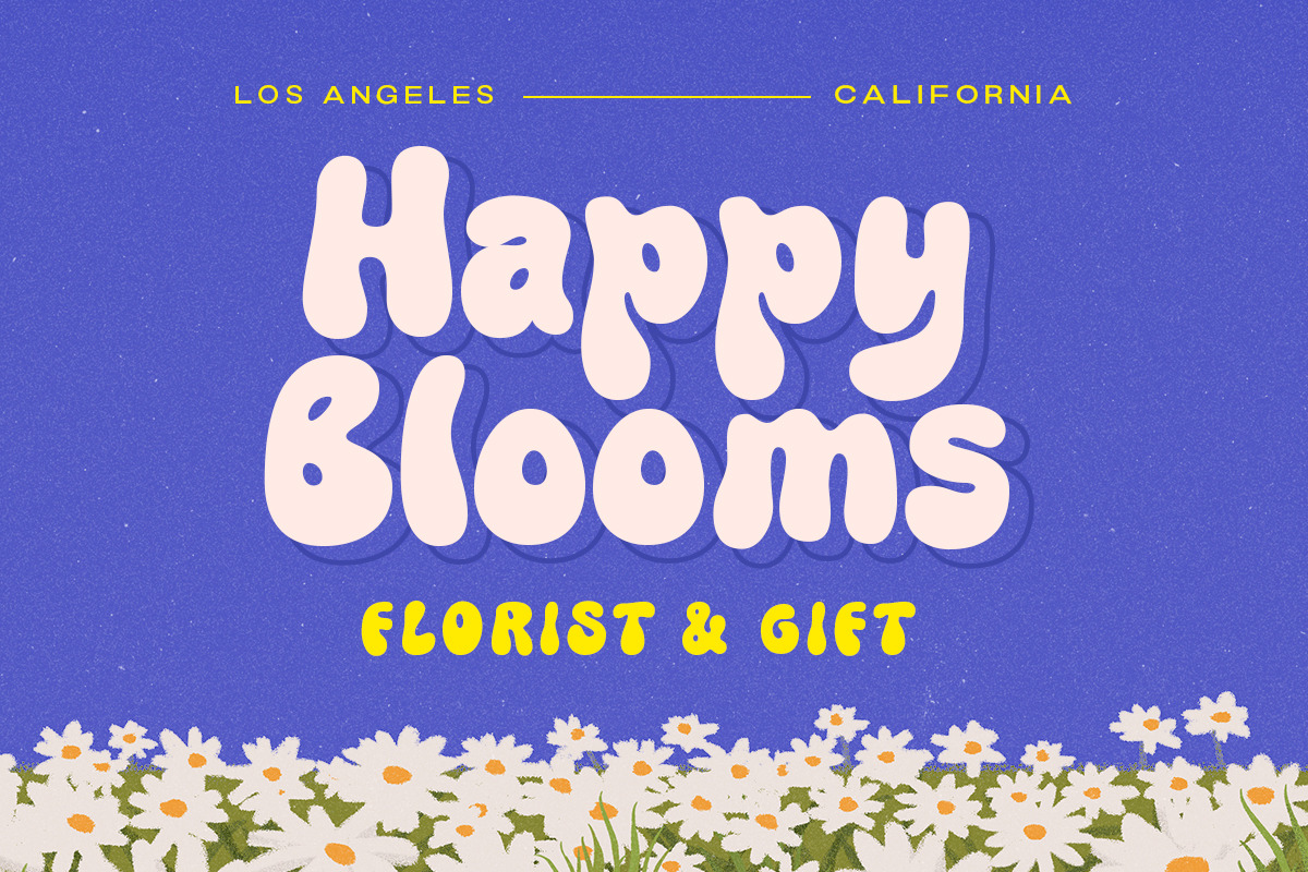 Rumley Moon - Groovy Hipster Font, a Font by Letterhend Studio (Photo 4 of 9)