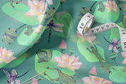 Frog Lotus Seamless Pattern, a Pattern Graphic by Oksana Dovhopol Art (Thumbnail 22 of 23)