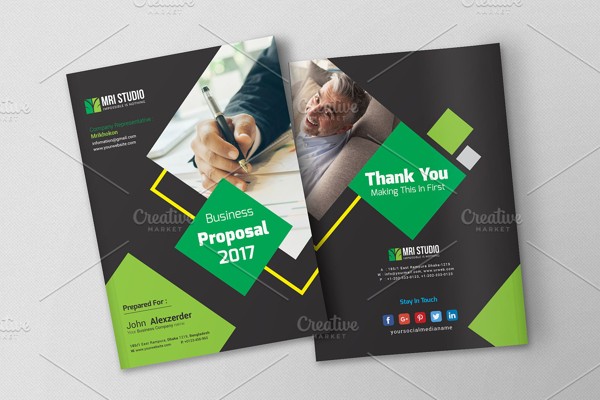 Proposal Template, a Brochure Template by MRI STUDIO (Photo 3 of 14)