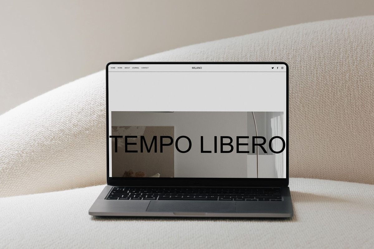 Milano Minimalist Website Template preview 4