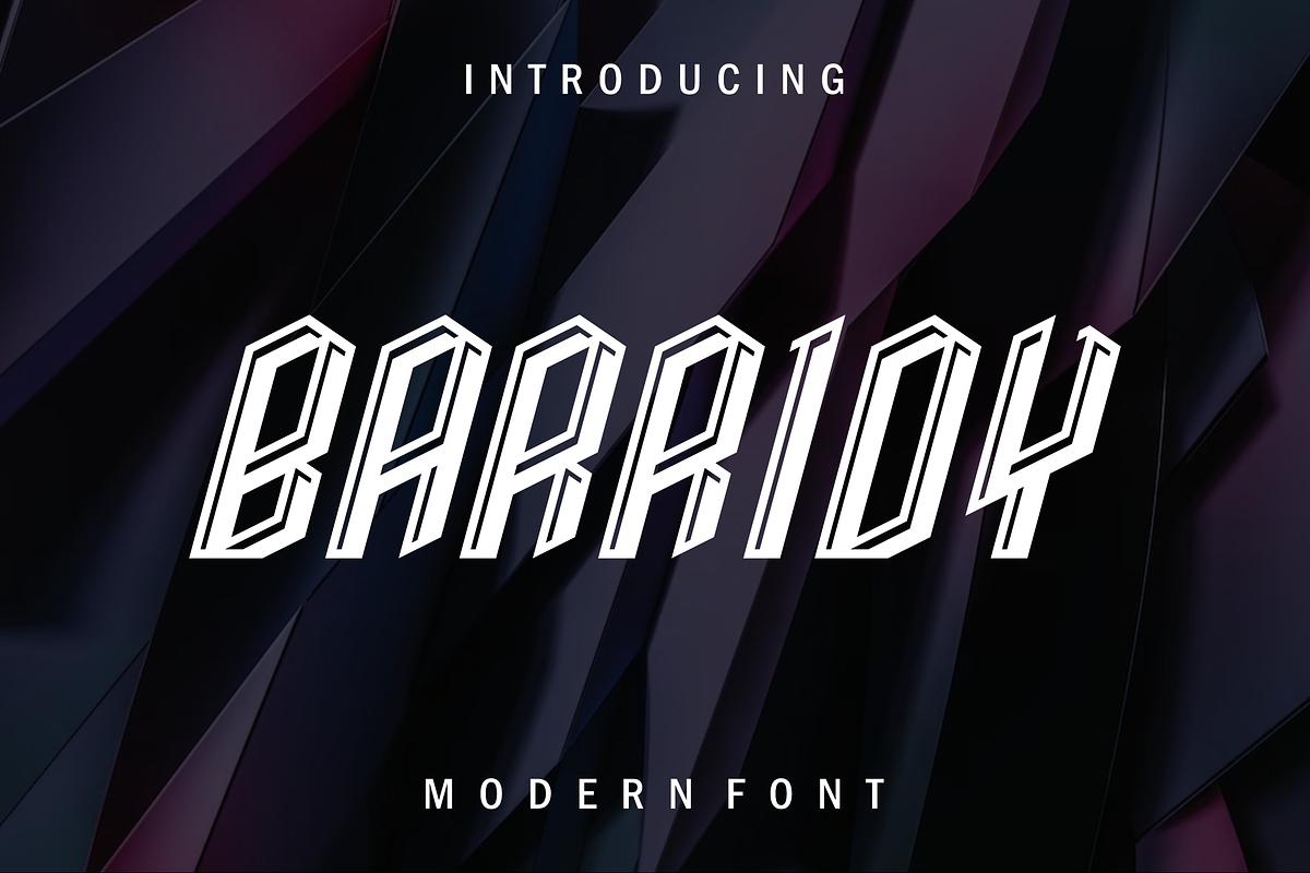 Barridy font, a Serif Font by VectorCraft (Photo 1 of 4)