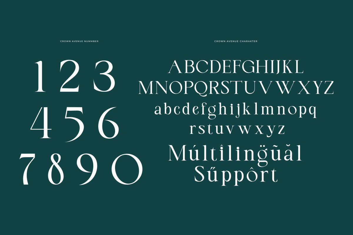 Crown Avenue, a Serif Font by zaaintype (Photo 9 of 10)