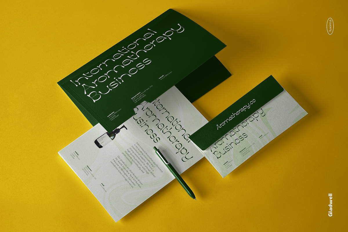 GLADWELL - Display Font, a Sans Serif Font by Luxima (Photo 6 of 13)