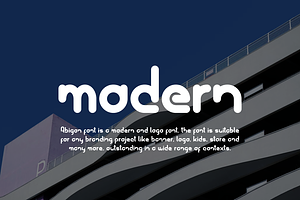 Abigon - Modern Minimal Font