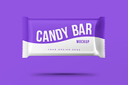 Candy Bar Wrapper Mockup, a Packaging Mockup by Medialoot (Thumbnail 3 of 4)