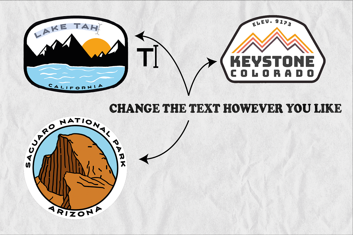 Vintage Mountain Logos Retro Bundle, an Object Illustration by Golden Vision Studio (Photo 4 of 6)