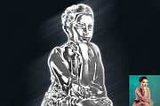 Chrome Metal Effect fx Photoshop Act, an Action Add-On by Studio Retouch (Thumbnail 7 of 17)