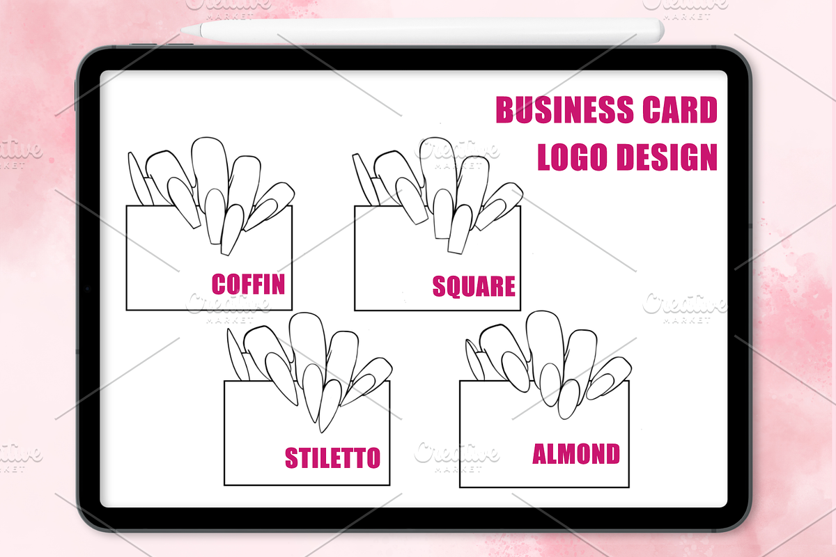 NAIL ART DESIGN PROCREATE BRUSH SET, a Brush Add-On by The GG Shop (Photo 2 of 11)