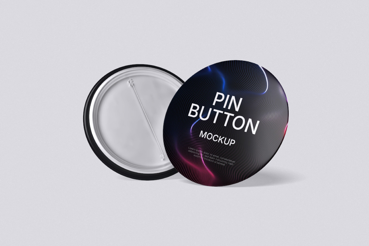 Pin Mockup, an Advertising Mockup by HanaSaka_Studio (Photo 4 of 5)