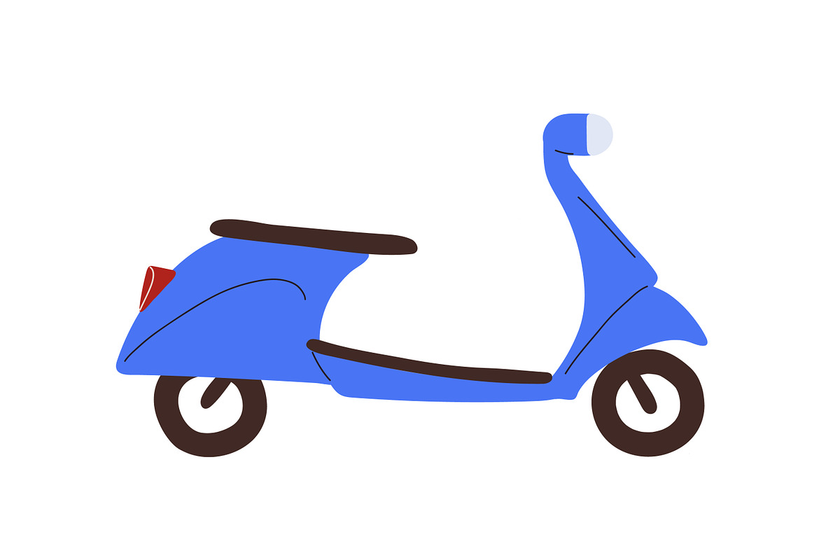 Couple riding scooter, a Person Illustration by Good Studio (Photo 2 of 3)
