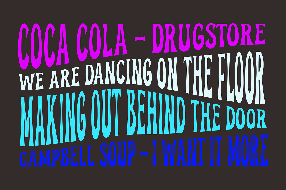 CHOUZ - A Psychedelian Font, a Sans Serif Font by Brainware Graphic (Photo 5 of 5)