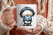 Valentine's Whimsical Penguin Clipar, an Illustration by designcity5 (Thumbnail 3 of 5)