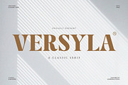 Versyla - Classic & Modern Serif, a Serif Font by Almeera Std (Thumbnail 1 of 6)