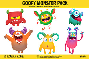 Candy Cloud - 6 Cute Monsters