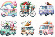 Summer Ice Cream Truck Clipart, an Illustration by OK Design (Thumbnail 4 of 5)