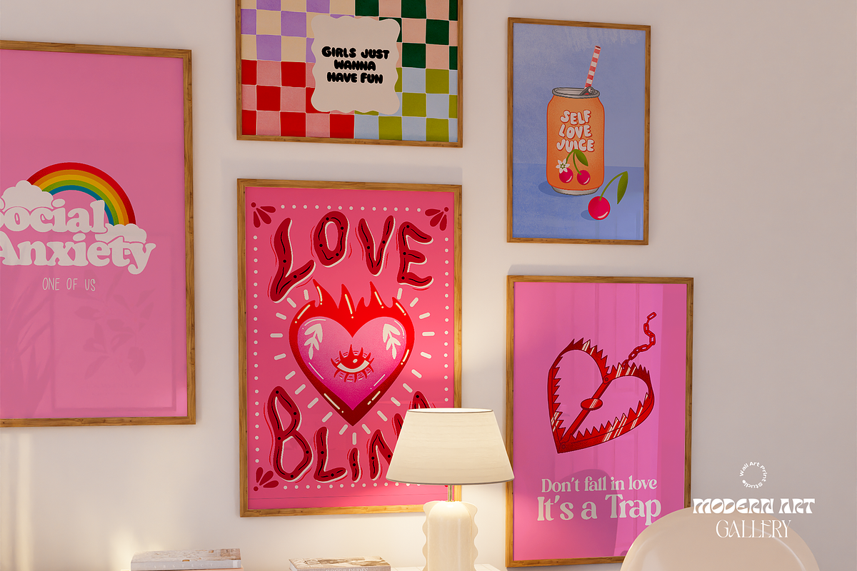 Modern Art Gallery 6, a Graphic by Wall Art Print Studio (Photo 5 of 18)