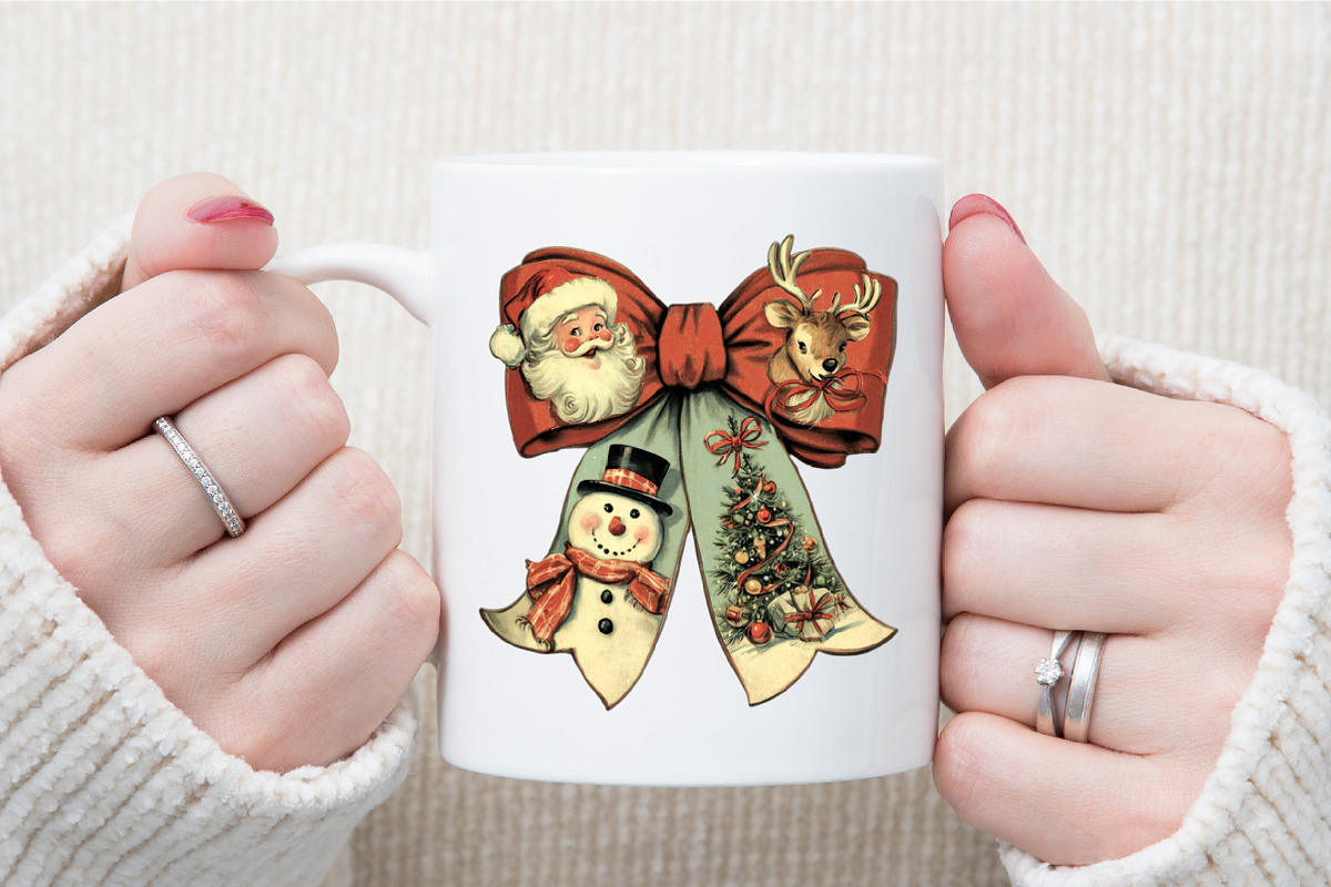 Christmas Coquette Bow PNG, an Illustration by Sublimation Artist (Photo 7 of 9)