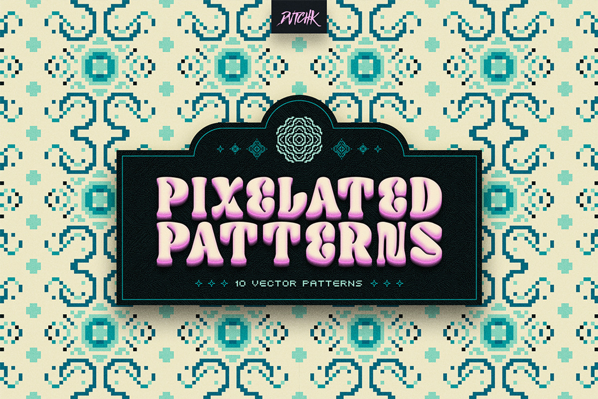 Pixel Mosaic Patterns | Vol. 11, a Pattern Graphic by dvtchk (Photo 9 of 10)