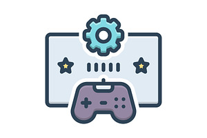 Gamification gamepad color icon, a Duotone Icon by Creative priyanka