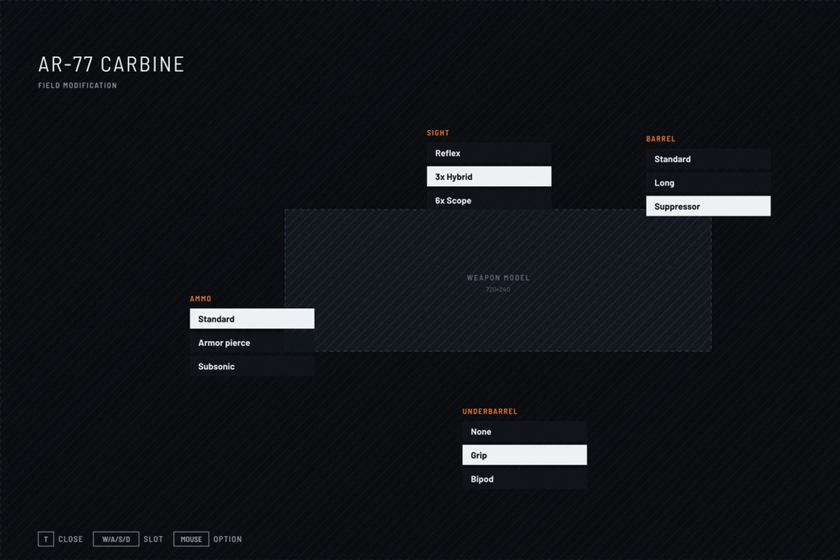Military FPS Game 100 Screens, an UI Kit Template by pawellpi (Photo 51 of 116)