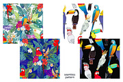 Tropical birds & flowers, an Object Graphic by Anastasia (Thumbnail 11 of 12)