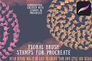 Floral Brush stamps for Procreate, a Brush Add-On by Graphics Resources (Thumbnail 8 of 15)
