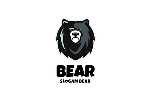 Bear Mascot Logo Template