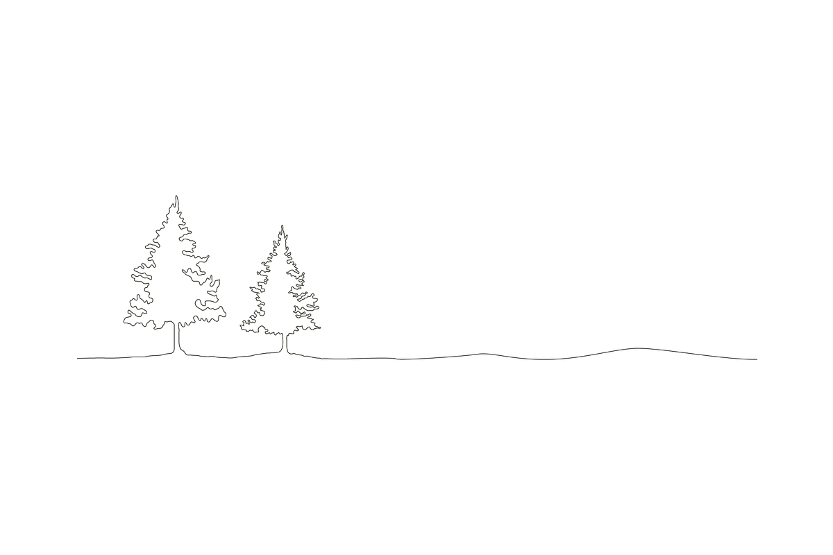 minimalist pine tree silhouette, a Background Graphic by lawoel (Photo 3 of 3)