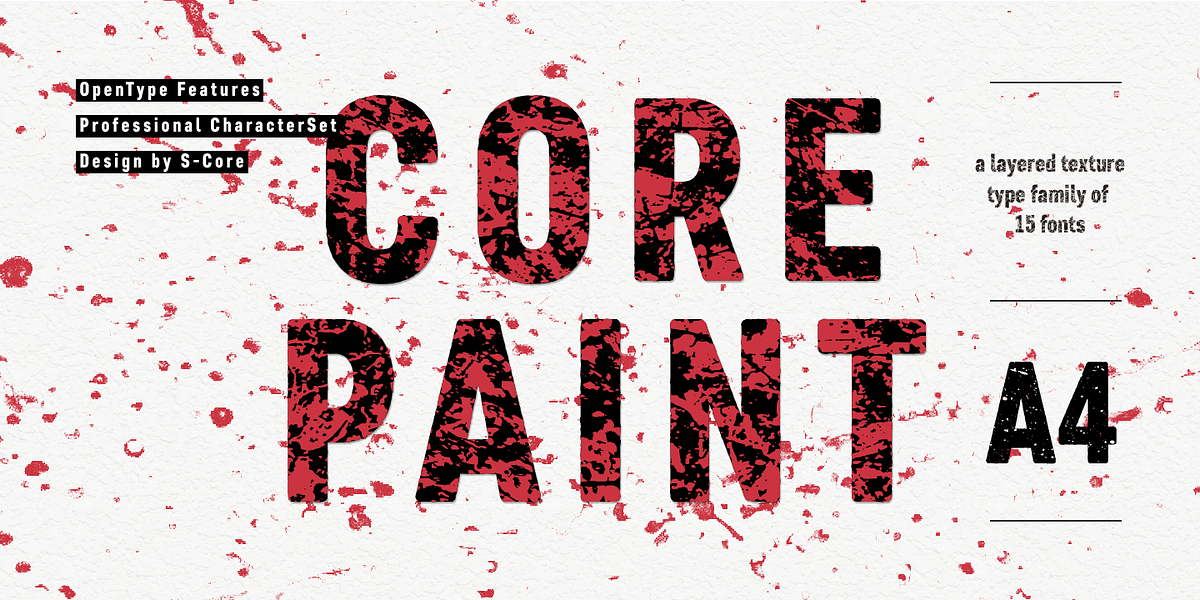 Core Paint, a Sans Serif Font by S-Core (Photo 4 of 9)