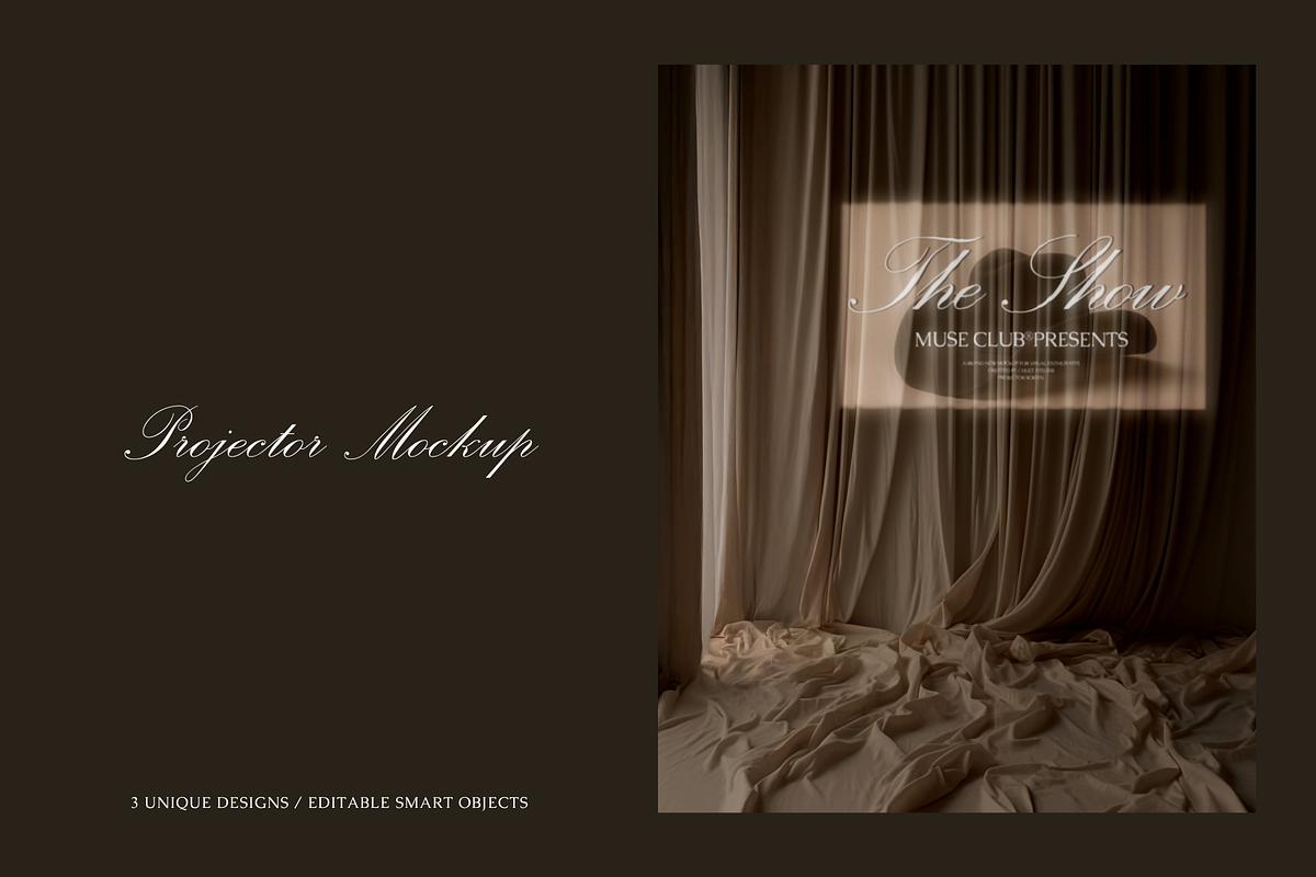 The Show | Projector Screen Mockup, an Advertising Mockup by Duet Atelier (Photo 2 of 5)