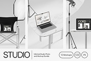 Studio - Minimal Mockup Bundle, a Device Mockup by Creavora (Thumbnail 1 of 8)